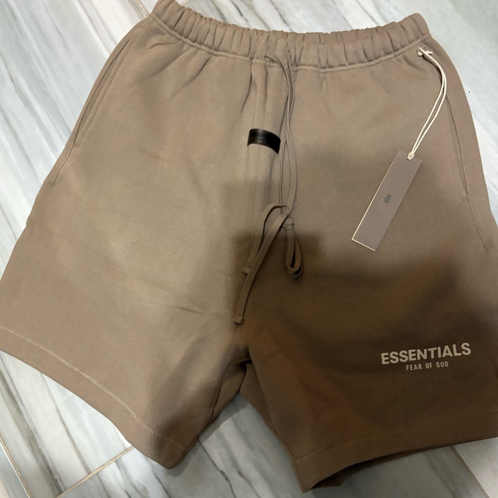 NWT Fear of God Essentials Men's Tan Shorts